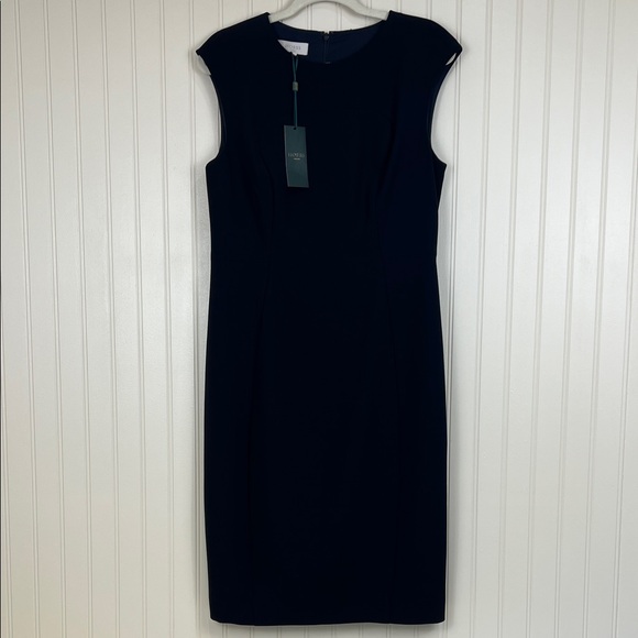 Hobbs London Dresses & Skirts - NWT Hobbs London Women’s Cait Cap Sleeve Sheath Navy Dress Size 8
